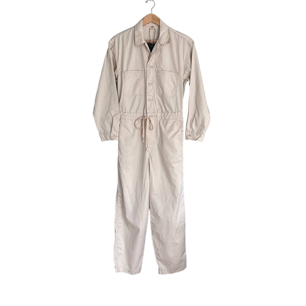 NWT Levi’s Cotton Utility Jumpsuit Cream size small